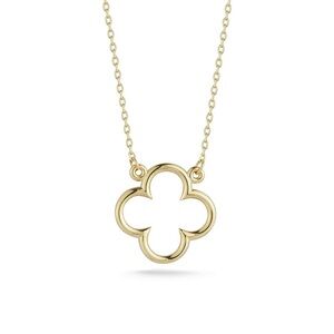 Elegant Gold Clover Pendant Necklace